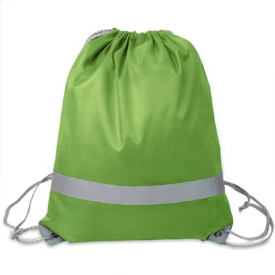 Рюкзак мешок RAY со светоотражающей полосой, зеленый-1