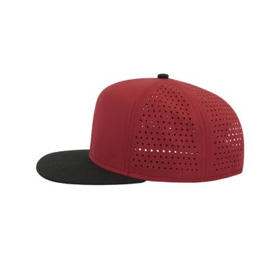 Бейсболка BANK, 6 клиньев, пластиковая застежка, бордовый, черный-2