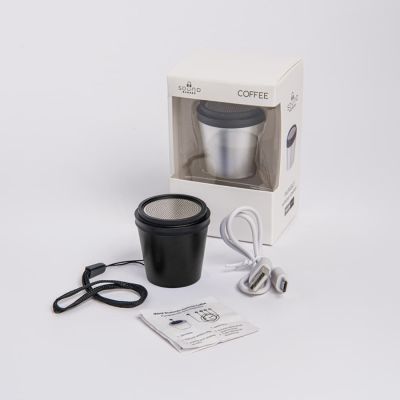 Портативная mini Bluetooth-колонка Sound Burger 'Coffee' черный-4