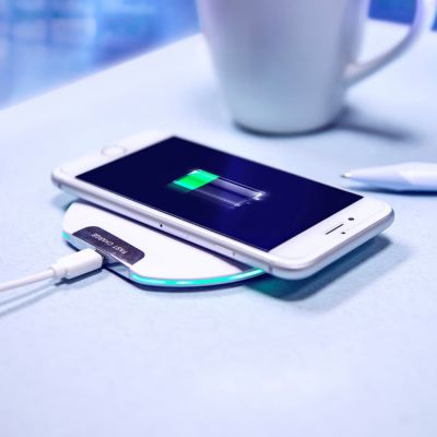 Беспроводное зарядное устройство DISK, белый-4