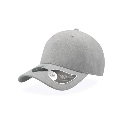 Бейсболка UNI-CAP PIQUET, без панелей и швов, без застежки, серый-0