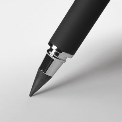 Ручка шариковая + карандаш вечный 2 в 1 soft, черный-6