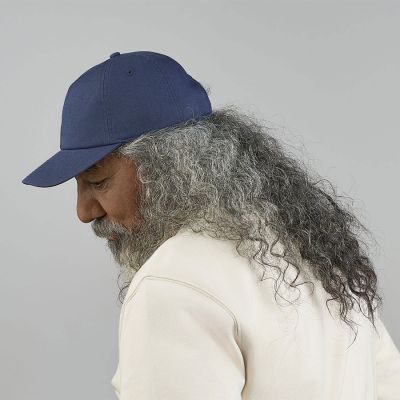Бейсболка DAD HAT-S, 5 клиньев, металлическая застежка, темно-синий-6