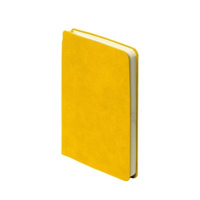 Ежедневник недатированный SALLY, A6, желтый, кремовый блок в линейку-0