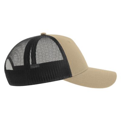 Бейсболка ZION, 5 клиньев, пластиковая застежка, хаки-4