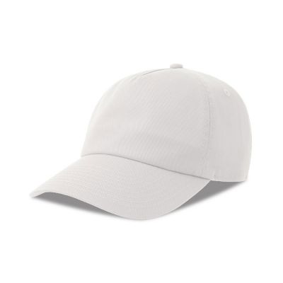 Бейсболка DAD HAT-S, 5 клиньев, металлическая застежка, белый-0