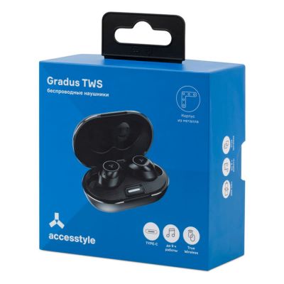 Беспроводные наушники Accesstyle Gradus TWS, черный-5