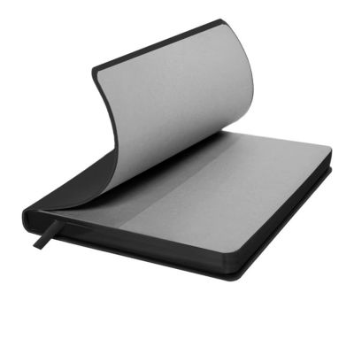 Ежедневник недатированный Pulpy, А5,  черный, кремовый блок в линейку, черный срез-5