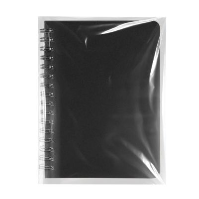 Блокнот на двойной пружине HELIX MINI, 105 х 150  мм, черный, блок в клетку-6