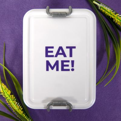 Ланч-бокс MEAL, пластик, 2 отделения, зеленый-4