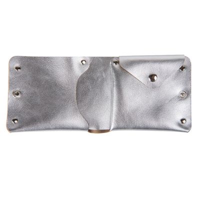 Портмоне кожаное  LOFT SILVER, серебристый-2