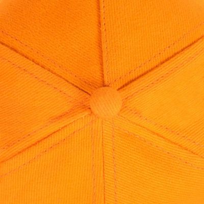 Бейсболка PREMIUM S, 5 клиньев, металлическая застежка, оранжевый-5