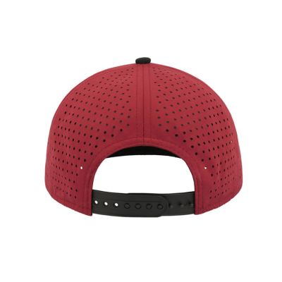 Бейсболка BANK, 6 клиньев, пластиковая застежка, бордовый, черный-4