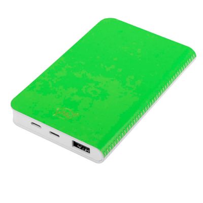 Универсальный аккумулятор 'Franki' (5000mAh),белый с зеленым, 7,5х12,1х1,1см, белый, зеленый-1
