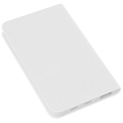 Универсальный аккумулятор 'Softi' (5000mAh),белый, 7,5х12,1х1,1см, искусственная кожа, пластик-1