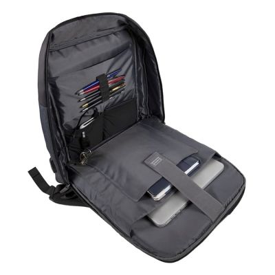 Рюкзак-сумка HEMMING c RFID защитой, темно-серый, черный-7