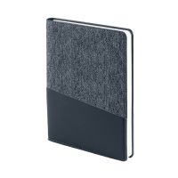 Ежедневник недатированный DENIM, синий, формат А5, блок в линейку