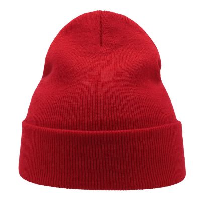 Шапка вязаная  двойная Wind-S, красный-6