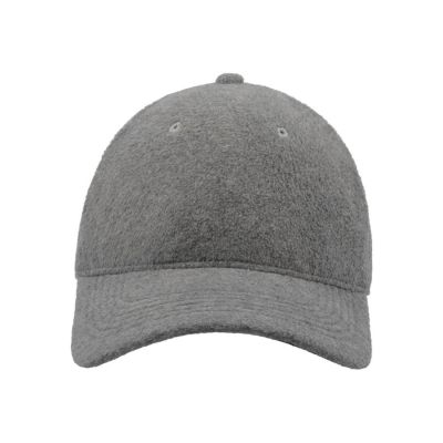 Бейсболка UNI-CAP POLARFLEECE, без панелей и швов, без застежки, серый-3