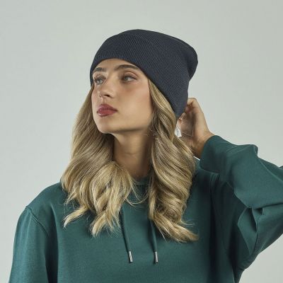 Шапка вязаная  двойная Wind-S, зелёный-1