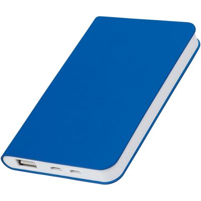 Универсальный аккумулятор 'Silki' (5000mAh),синий, 7,5х12,1х1,1см, искусственная кожа,пласти-0