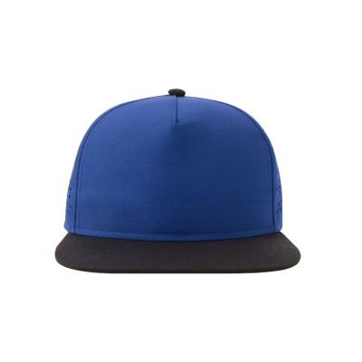 Бейсболка BANK FIVE-S, 5 клиньев, пластиковая застёжка, ярко-синий, чёрный-2