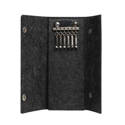 Ключница FELTY, RPET фетр, темно-серый-2