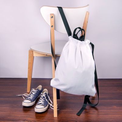 Мягкий рюкзак RUN с утяжкой, белый, серый-6