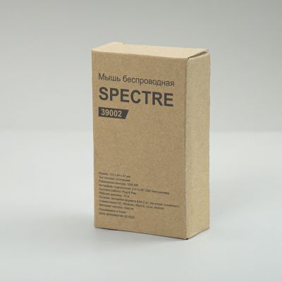 Мышь беспроводная SPECTRE, черная, пластик, черный-2