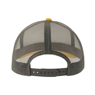 Бейсболка RAPPER CANVAS-S, 5 клиньев, пластиковая застёжка, белый, желтый, тёмно-серый-7