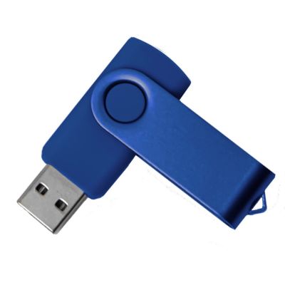 USB flash-карта DOT (16Гб), синий, 5,8х2х1,1см, пластик, металл-1