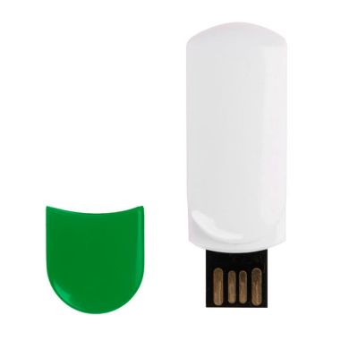 USB flash-карта 'Alma' (8Гб), белый, зеленый-3
