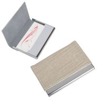 Визитница 'Pearl', бежевый, серебристый