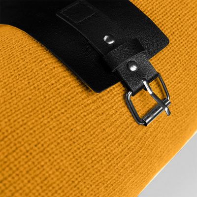 Плед  'Belt'; жёлтый; 130 х 180 см; 100% акрил, с поясом, желтый-3