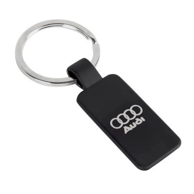 Брелок 'MIRROR TAG', 2,2х4,1 см, металл, черный-1