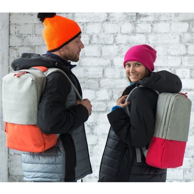 Рюкзак 'Beam', серый/оранжевый, 44х30х10 см, ткань верха: 100% полиамид, подкладка: 100% полиэстер, оранжевый, серый-7