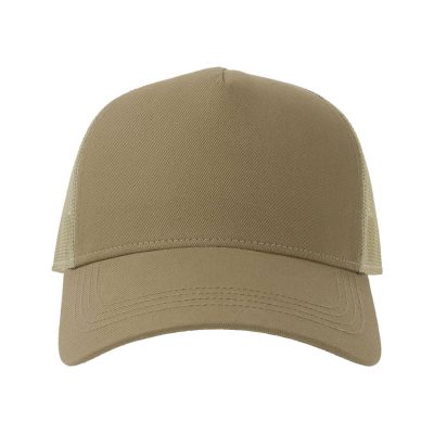 Бейсболка RAPPER COTTON-S, 5 клиньев, пластиковая застёжка, хаки, бежевый-2