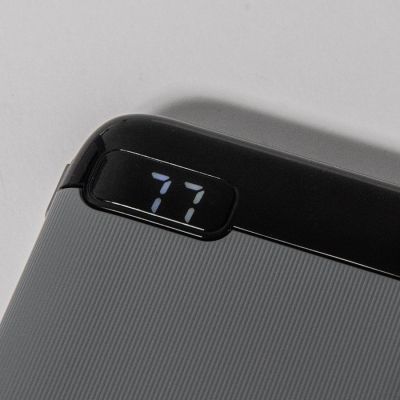 Универсальный аккумулятор Num 10 (10000 мАч), серый, 13,9х6.9х1,4 см-4