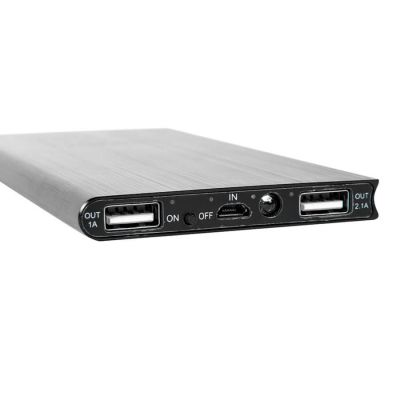 Универсальное зарядное устройство 'Energy' (8000 mAh), серебристый-2