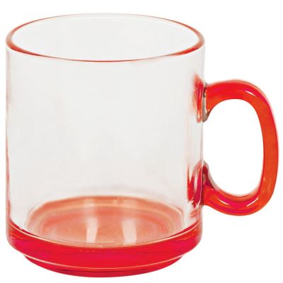 Кружка 'Joyful', прозрачный, красный-0
