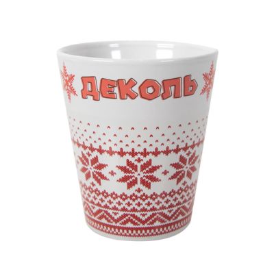 Кружка NUGLEX, белый, красный-1