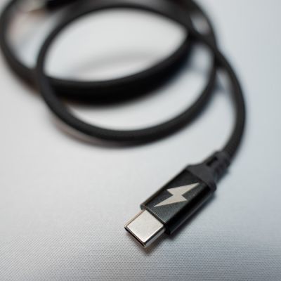 Кабель COIL магнитный для зарядки и передачи данных, 100Вт, 480Мб/с, нейлоновая оплетка, черный-3