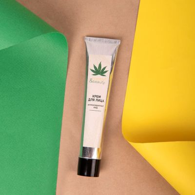 Крем для лица Hydrop с маслом конопли и зелёным чаем, 50 мл, зеленый-1