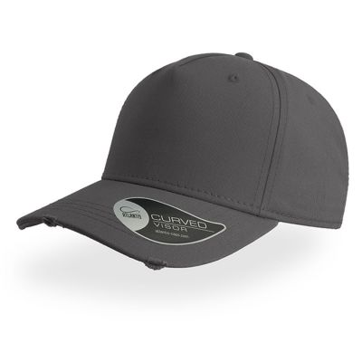 Бейсболка CARGO, 5 клиньев, металлическая застежка, темно-серый-0