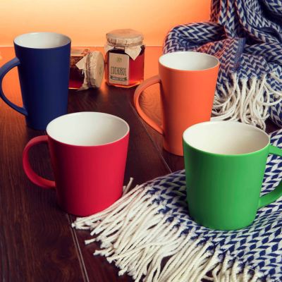 Кружка 'Tioman' с прорезиненным покрытием, темно-синий-2