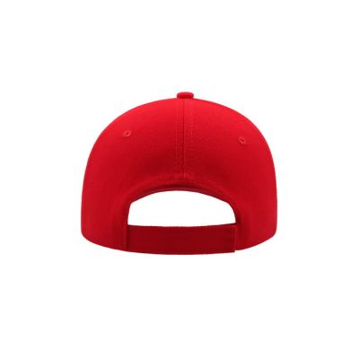 Бейсболка LIBERTY SIX, 6 клиньев, застежка на липучке, красный-5