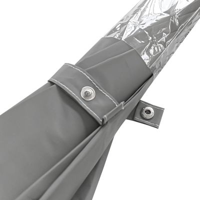 Зонт-трость 'Reflect', полуавтомат, светоотражающий серый-6