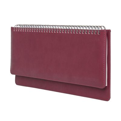 Планинг недатированный Bliss, размер 140х300 мм, в линейку, бордовый-1