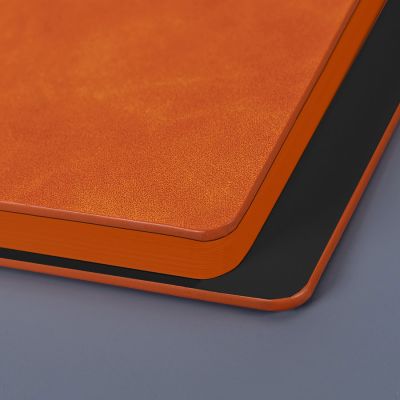 Ежедневник недатированный Solas, формат А5, с магнитом, оранжевый, кремовый блок в линейку-3