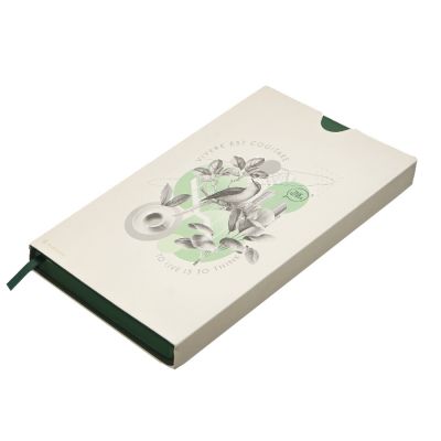 Бизнес-блокнот LADY, формат А5, зеленый, блок в клетку-7